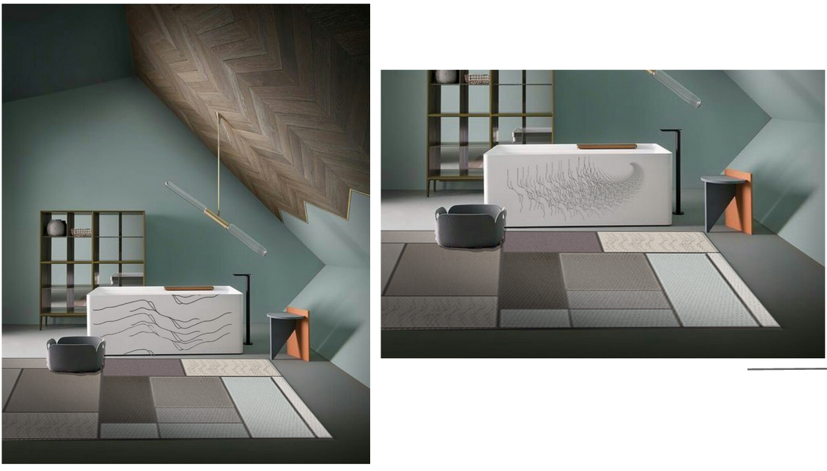 Dér Kata - pult látványtervek tervezett mintával 